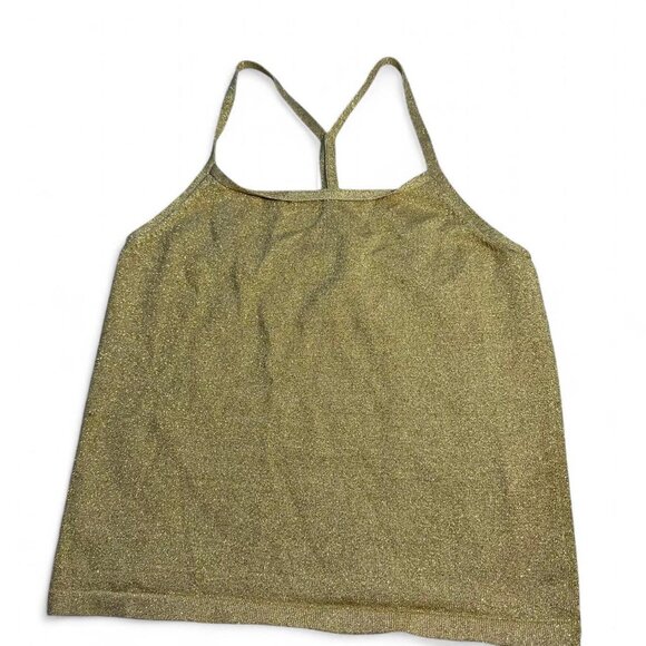 Vintage gold sparkle halter top - Picture 5 of 7